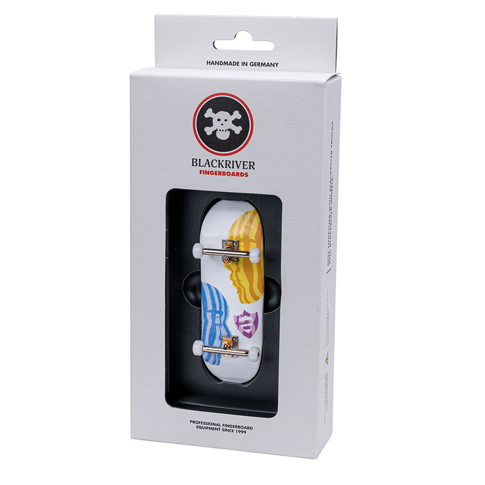 Blackriver Fingerboard Complete - Professional Fingerboard Skateboard with FlatFace Faces - Perfect for Skateboarding Tricks, Collectors & Indoor Fun