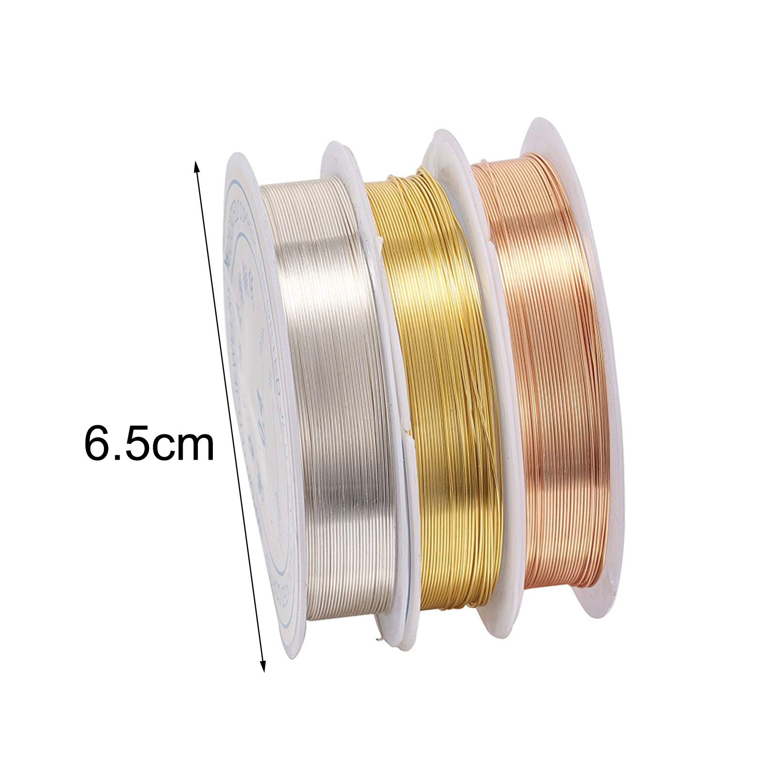 Afco DIY Jewelry Making Kit - 0.4mm Copper Beading Wire & Silver Cord for Handmade Bracelets, Necklaces & Craft Projects | Easy to Cut & Bend Jewelry Supplies