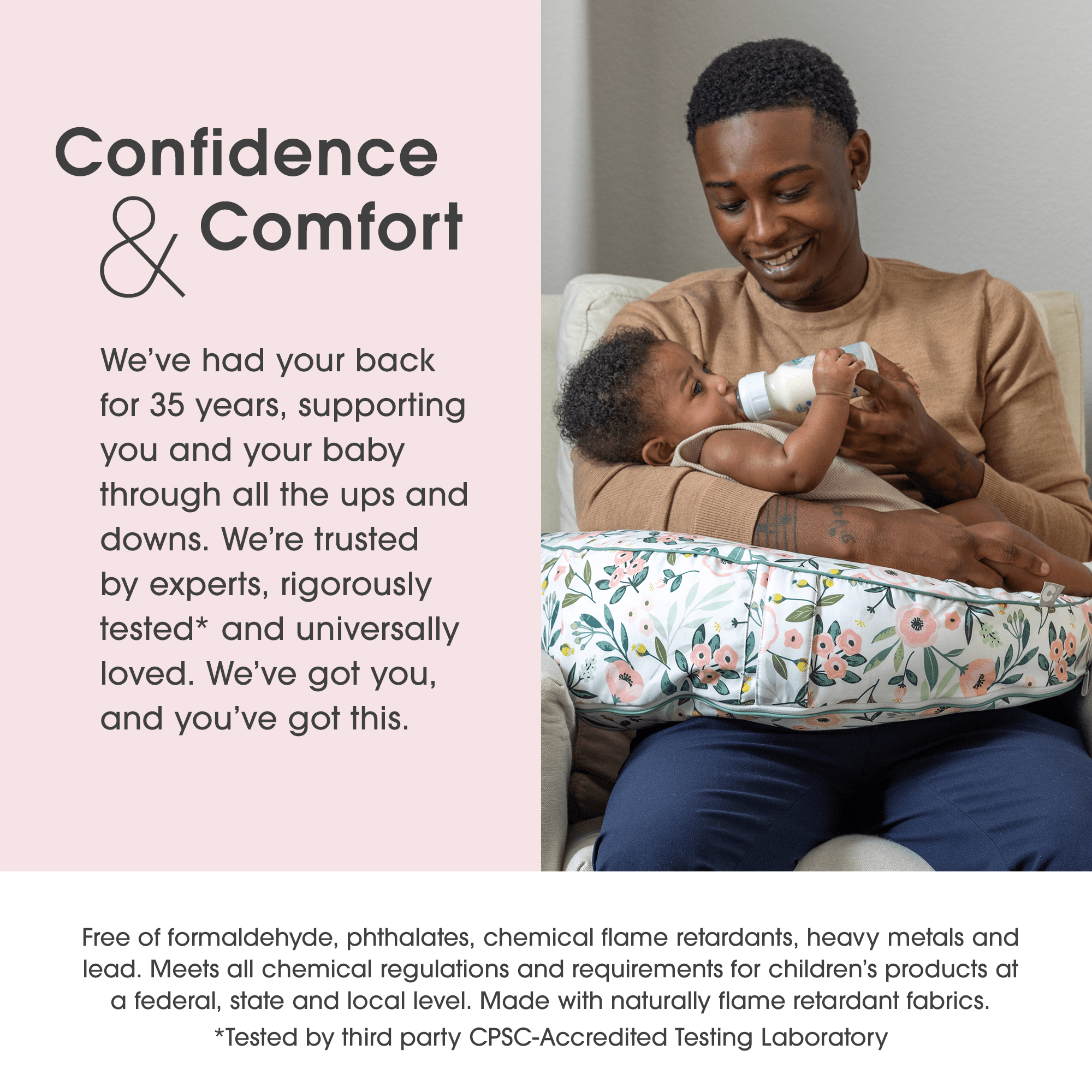 Boppy Uplift™ Nursing Pillow - Comfortable Breastfeeding Support for New Moms - Perfect for Nursing, Bottle Feeding & Tummy Time