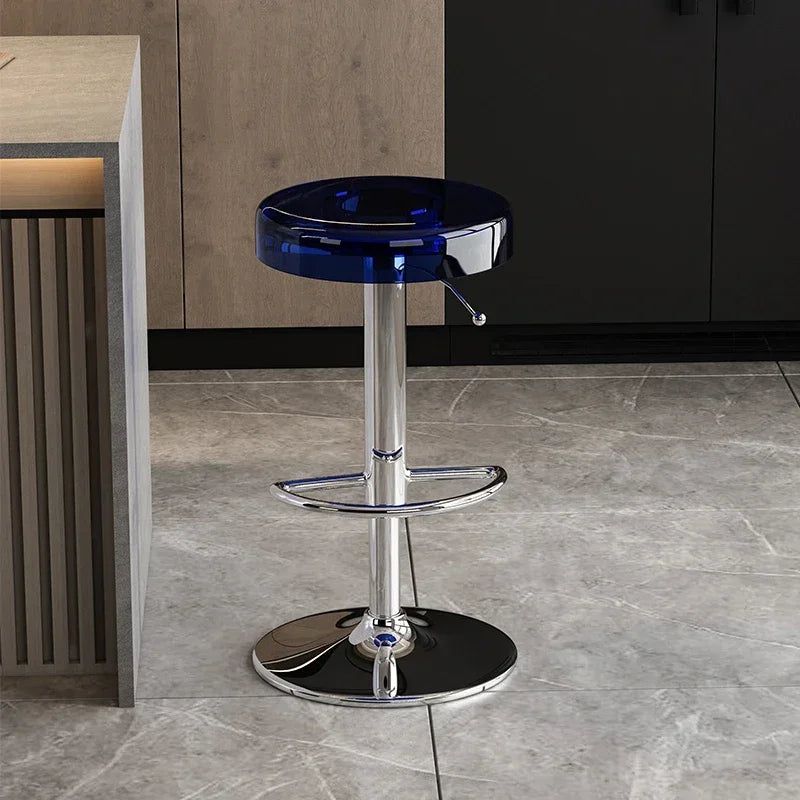 Premium Acrylic Kitchen Island Bar Stool - Modern High-End Counter Stool for Dining & Entertaining - Perfect for Home, Restaurant & Cafe Use
