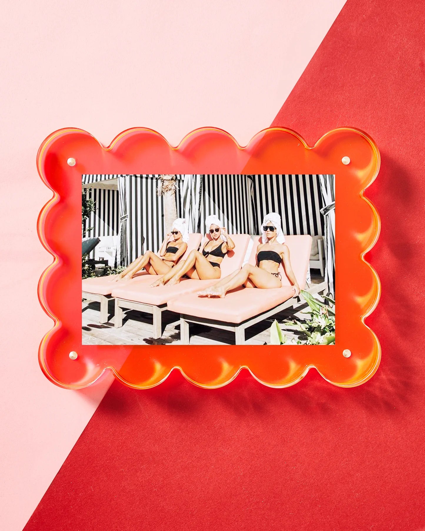 Acrylic Picture Frame Neon Pink - Modern Display for Photos, Artwork & Memorabilia - Perfect for Home Decor, Office & Gift Giving