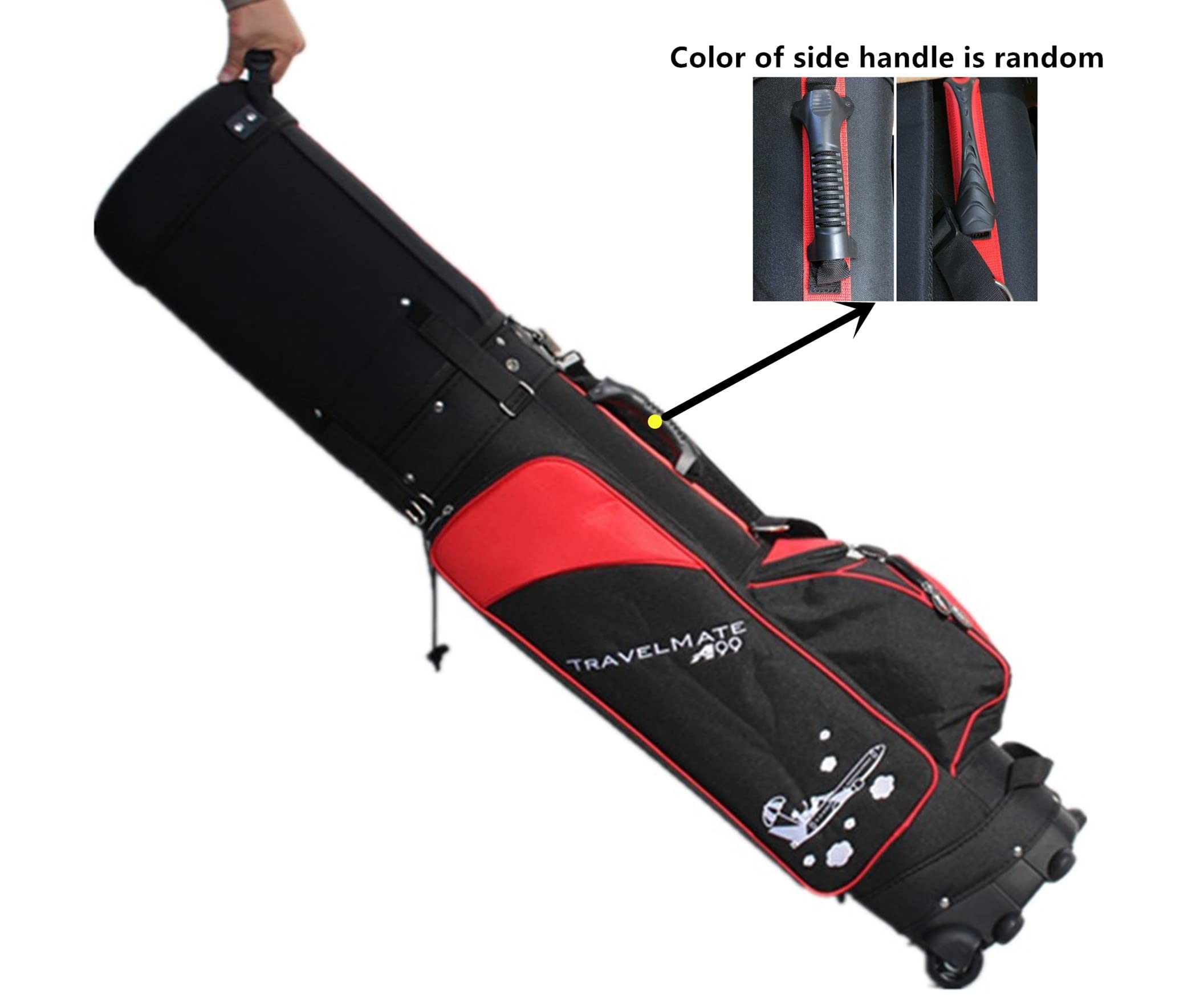 Premium A99 Deluxe Golf Travel Bag with Wheels - TSA Approved Lock, Durable Protection Cover - Perfect for Air Travel & Golf Course Use