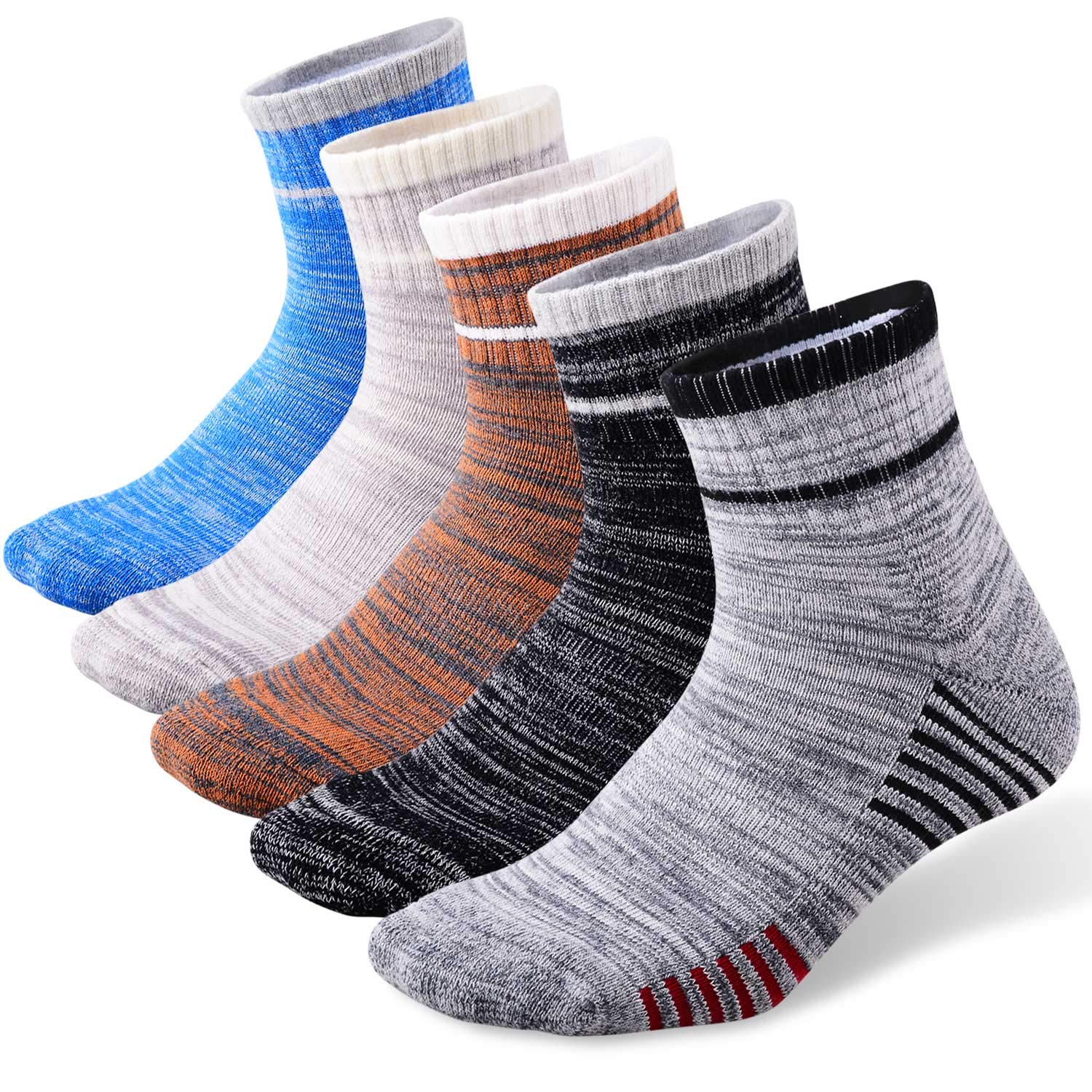 FEIDEER Men's Hiking Socks - Moisture Wicking & Breathable for Outdoor Adventures, Camping, and Trekking