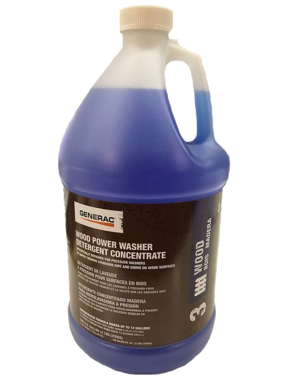 Generac 6661 Power Washer Detergent Concentrate - 1 Gallon for Wood & Siding Cleaning - Heavy-Duty Outdoor Surface Cleaner for Decks, Fences & Home Exteriors