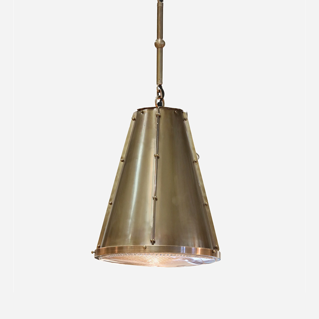 Vintage Luxor Antique Brass Hanging Lamp - Elegant Ceiling Light Fixture for Dining Room, Bedroom, or Living Room Decor
