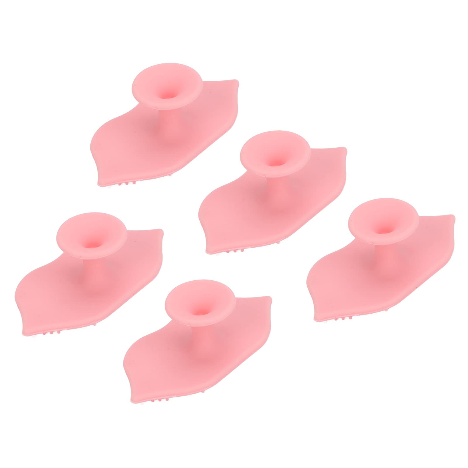 Professional Silicone Lip Exfoliating Brush - 5 Pack Soft Bendable Lip Scrubbers with Sucking Cup for Deep Cleansing & Skin Care | Perfect for DIY Lip Scrubs, Spa Treatments & At-Home Beauty Routines