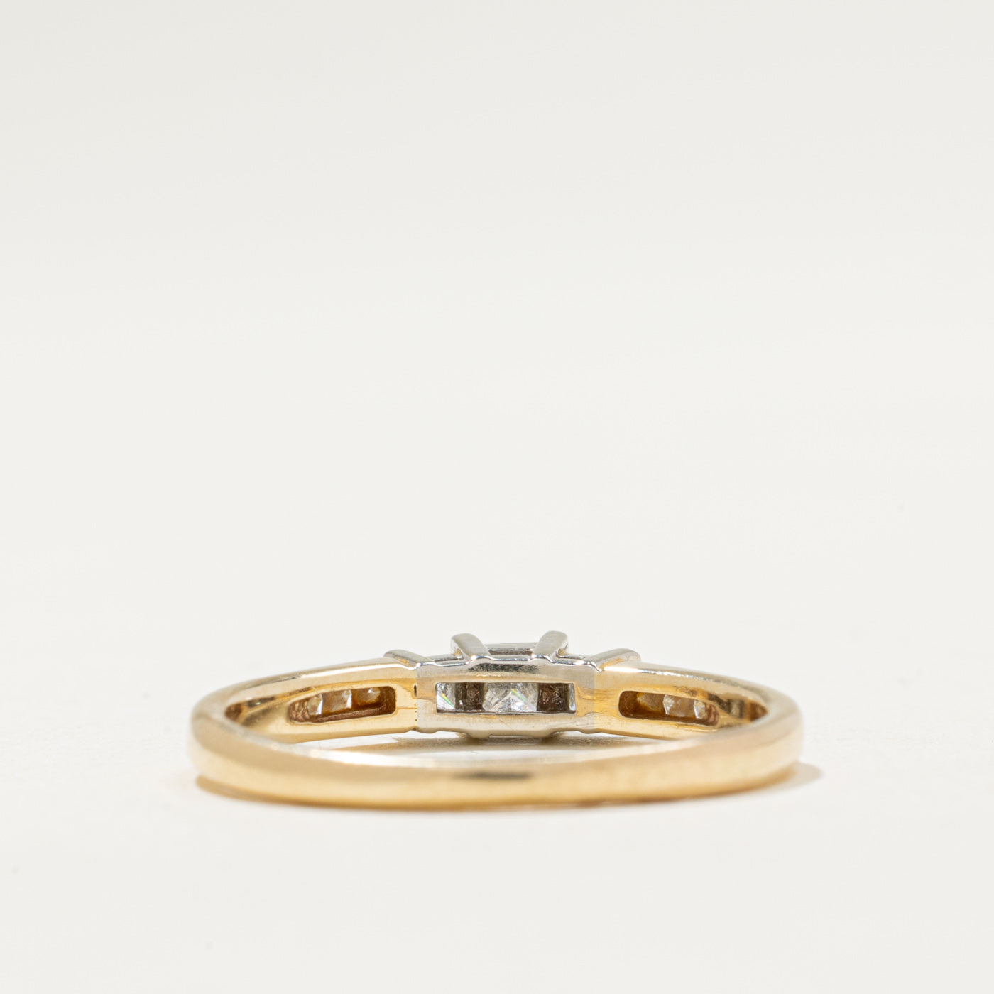 0.27ctw Princess Cut Diamond Petite Ring - Size 6.75 | Elegant & Dainty Wedding Band, Anniversary Gift for Her | Perfect for Engagement, Proposal & Special Occasions