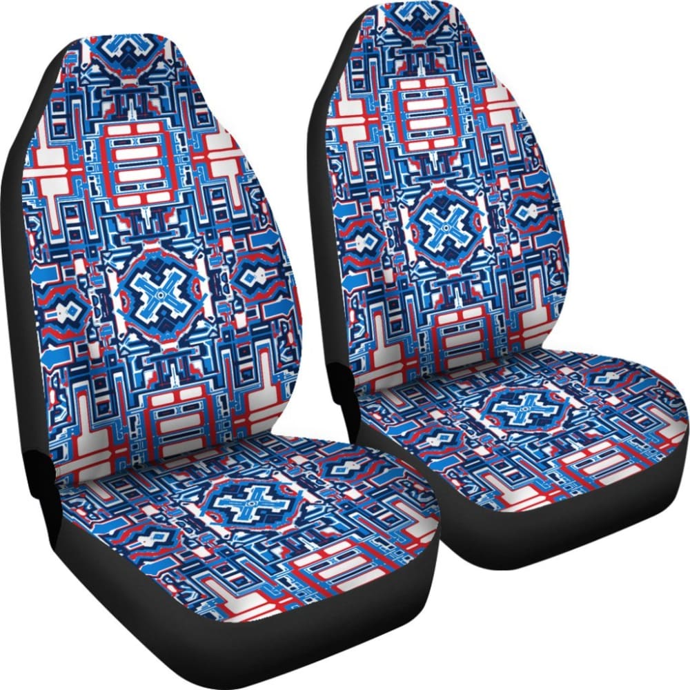 Boho Alien Space Pattern Car Seat Covers Set of 2 - Universal Fit for Cars, Trucks & SUVs - Stylish & Protective Seat Covers for Home, Office or Road Trips