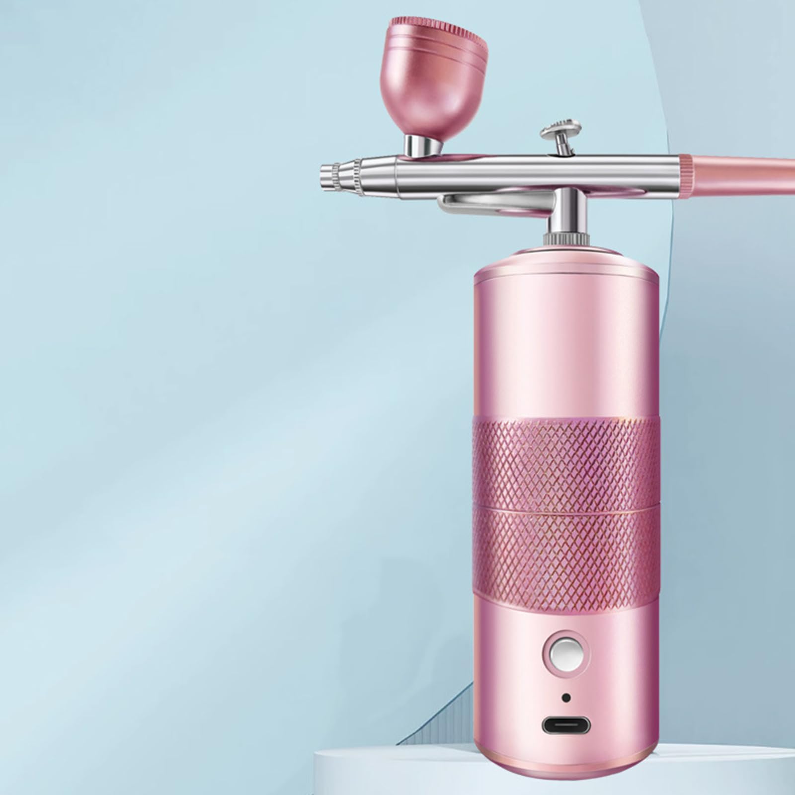 Portable Rechargeable Wireless Double Action Airbrush Kit with Compressor - For Face Makeup, Nail Art & Craft Projects | Perfect for Home Beauty, Professional Salon & DIY Cosmetics