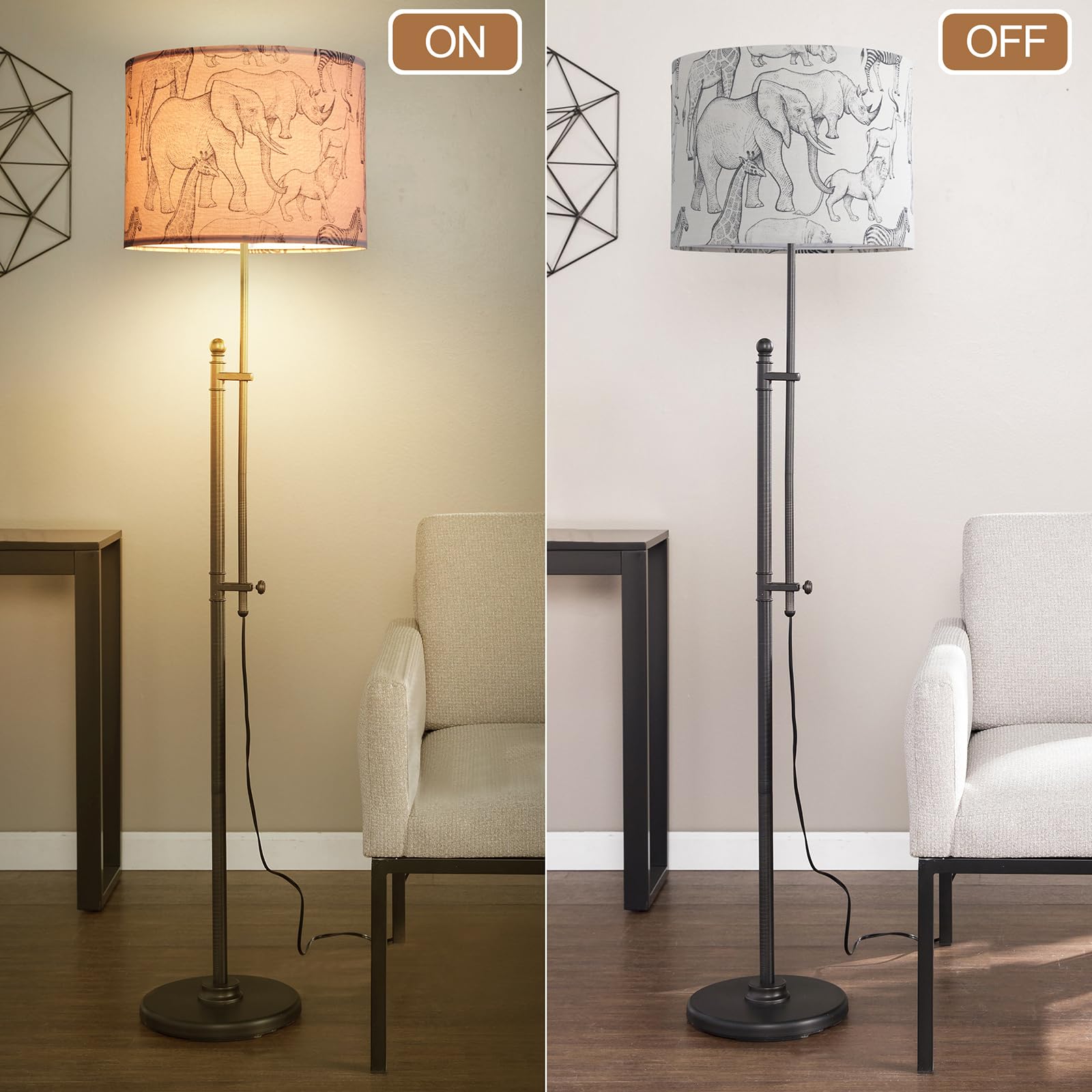 2-Pack Drum Lamp Shades - 10 Inch Height, Fits Table Lamps, Floor Lamps & Pendant Lights - Includes Harp Holder - Perfect for Living Room, Bedroom & Office Lighting Decor