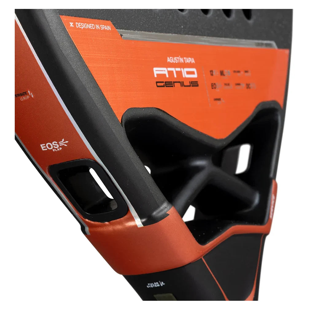 AT10 Genius Attack 12K Carbon Fiber Padel Racket - Professional Tennis Racquet for Men & Women - Perfect for Competitive Matches & Training Sessions
