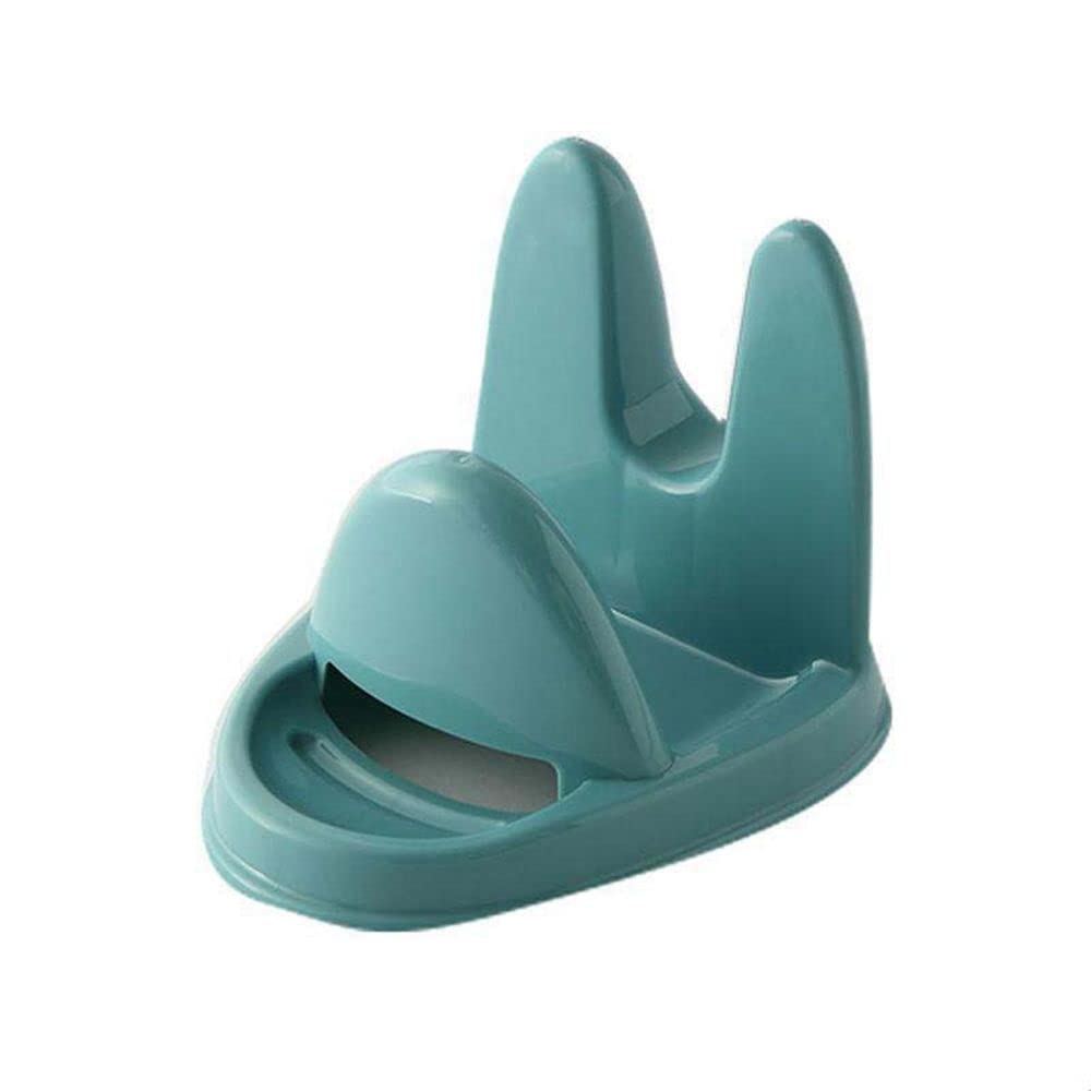 Multifunctional Kitchen Organizer Rack - Pot Lid Holder, Spoon & Utensil Stand, Pan Cover Storage Shelf - Space Saving Blue Kitchen Accessories for Pots, Pans & Cooking Tools (Perfect for Small Kitchens & Organized Cooking)