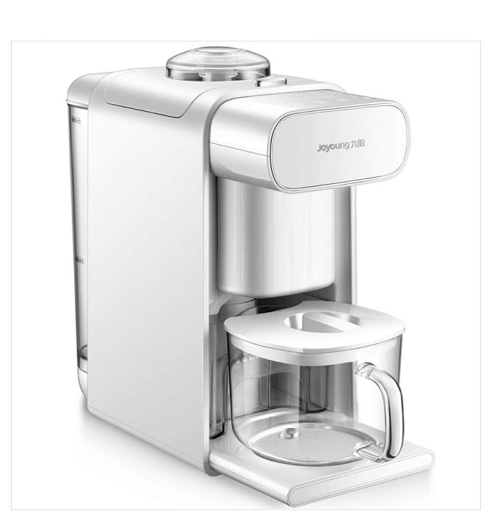 JOYOUNG DJ10U-K61 4-in-1 Automatic Self-Cleaning Soy Milk Maker - Coffee Maker, Juice Extractor & Electric Kettle (300-1000ml, White) for Healthy Breakfast & Kitchen Convenience