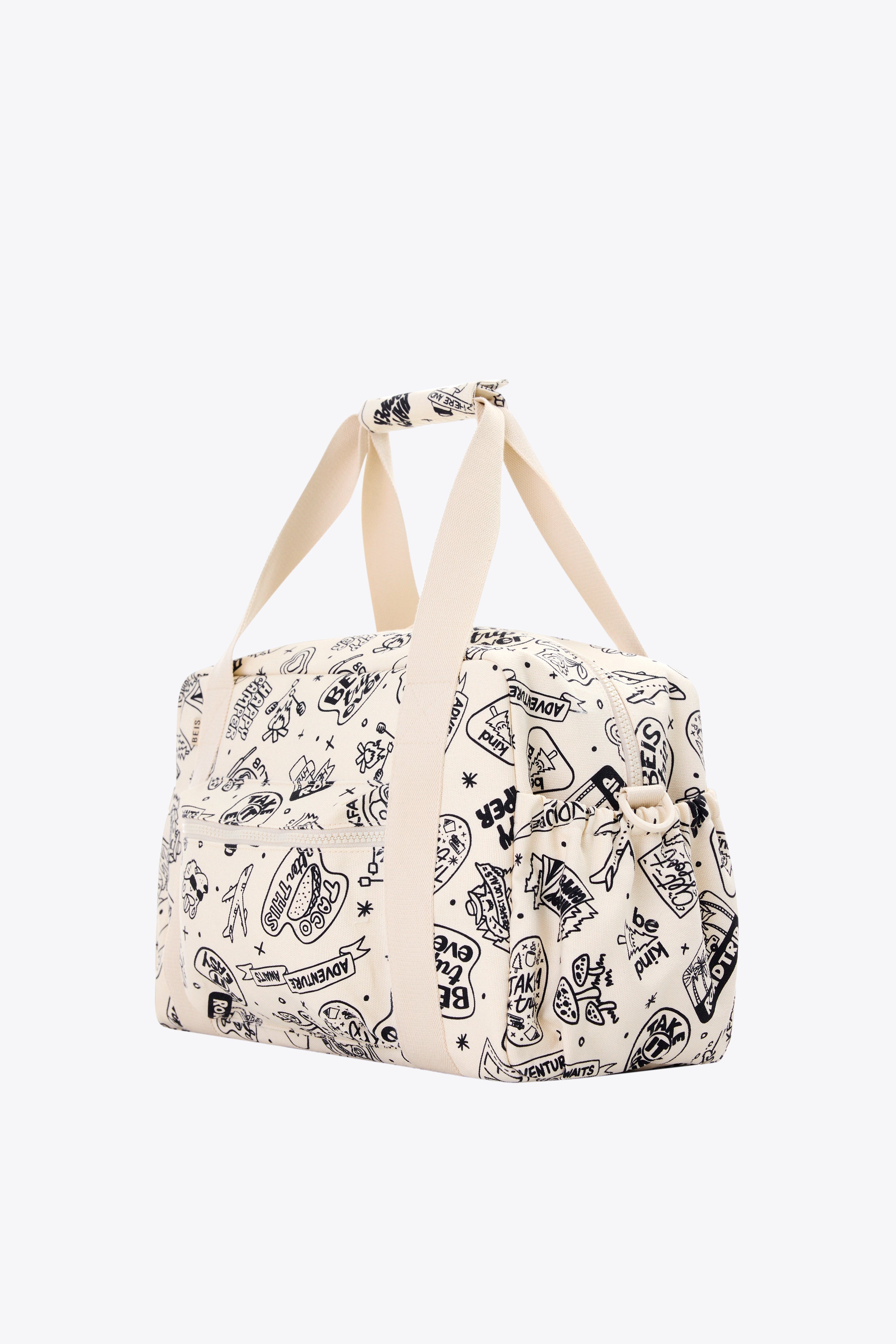 Doodle Print Kids Duffle Bag - Lightweight Travel Backpack for Boys & Girls - Perfect for School, Sports & Weekend Getaways