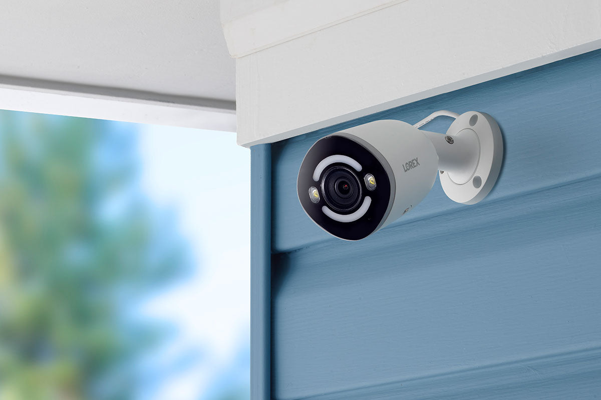 Lorex Fusion 4K 16 Channel 2TB Wired NVR Security System with 8 Smart Outdoor Lighting Cameras - Open Box - Ideal for Home & Business Surveillance, Night Vision Monitoring, and Property Protection