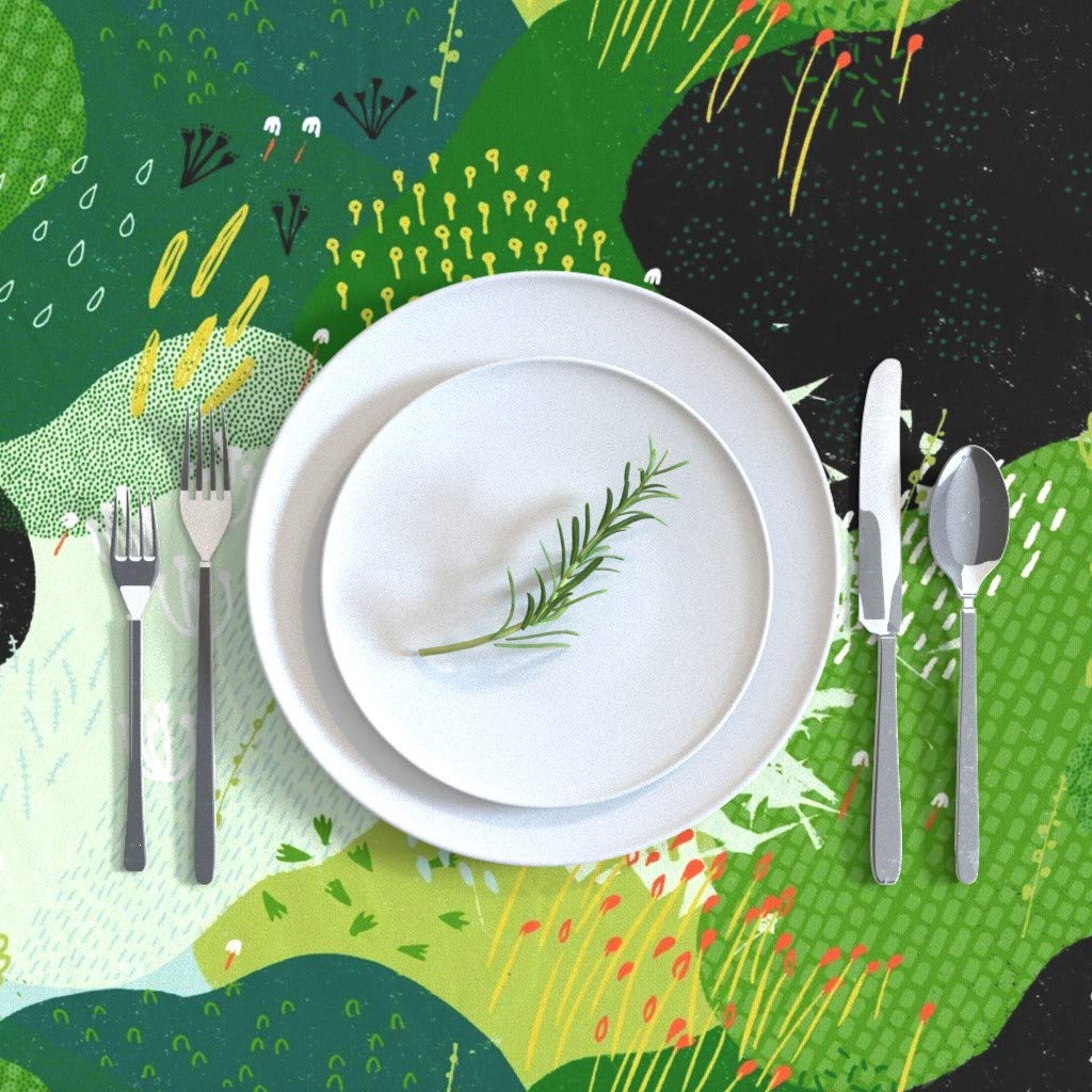 Premium Cotton Sateen Tablecloth 70