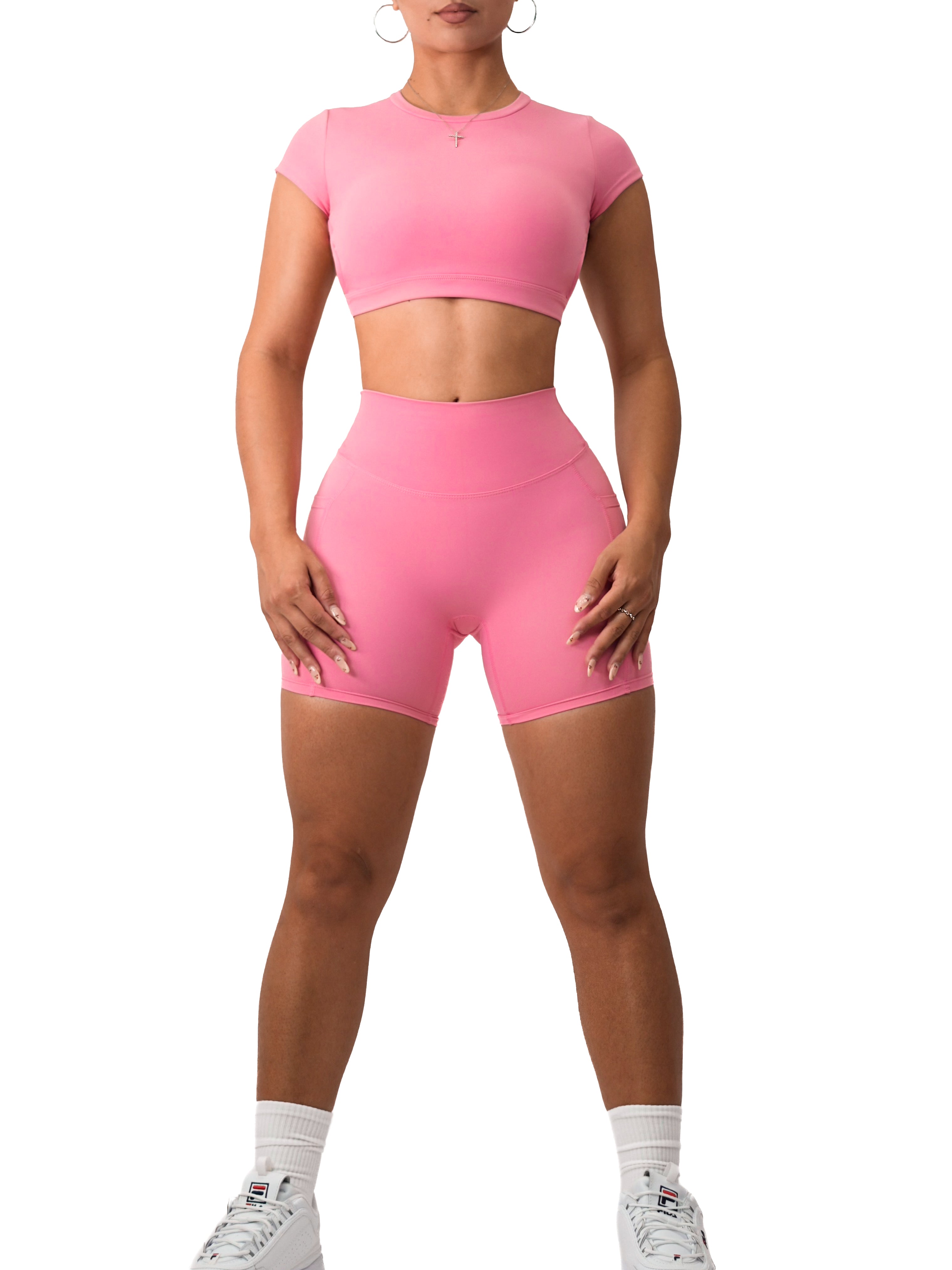 Premier Buttersoft Pocket Shorts for Women - Comfortable Lounge & Sleep Shorts (Pink Dream) - Perfect for Yoga, Travel & Home Wear
