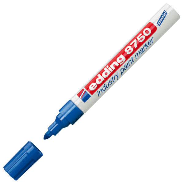 edding 8750 Industrial Paint Marker Bullet Tip - Permanent, Oil-Based Paint Pen for Metal, Plastic, Glass - Ideal for Labeling, Signage & DIY Projects