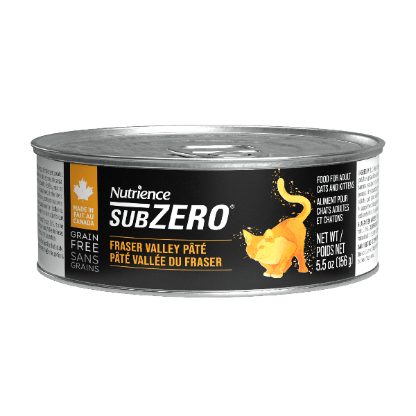 Nutrience SubZero Fraser Valley Pate Canned Cat Food - Grain-Free, High Protein Wet Cat Food for Adult Cats - Perfect for Picky Eaters & Indoor Cats