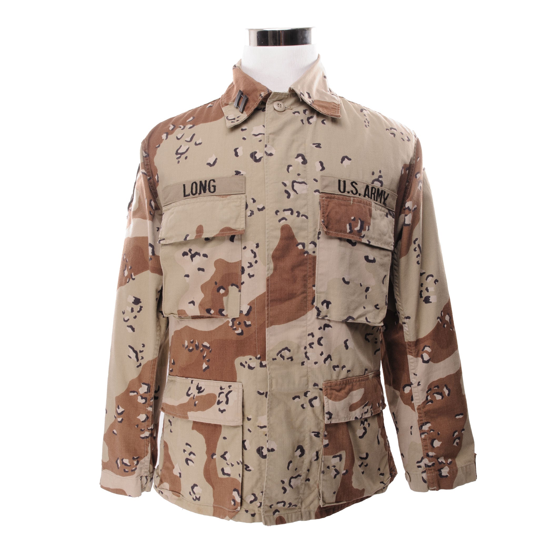 Vintage US Army Desert Camo Chocolate Chip Combat Jacket 1990 Small Short - Military Style Jacket for Outdoor Adventures & Collectors