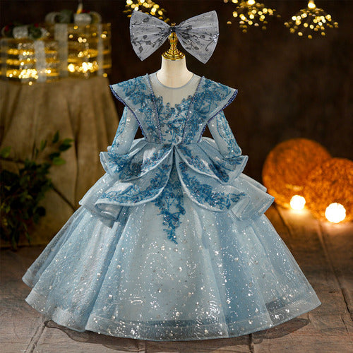 Elegant Baby Girl Formal Dresses for Toddlers | Princess Birthday Party Gowns | Perfect for Special Occasions, Photoshoots & Celebrations