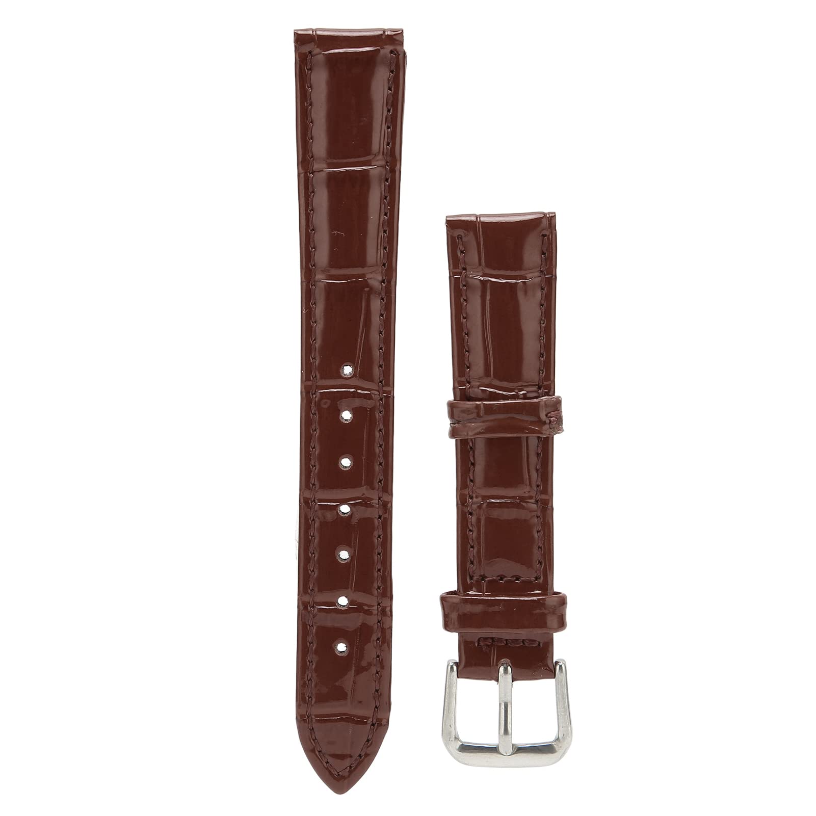 Premium PU Leather Watch Band - Breathable Multicolor Replacement Strap for Smartwatches & Fitness Trackers (Brown) | Perfect for Daily Wear, Office & Gym Use