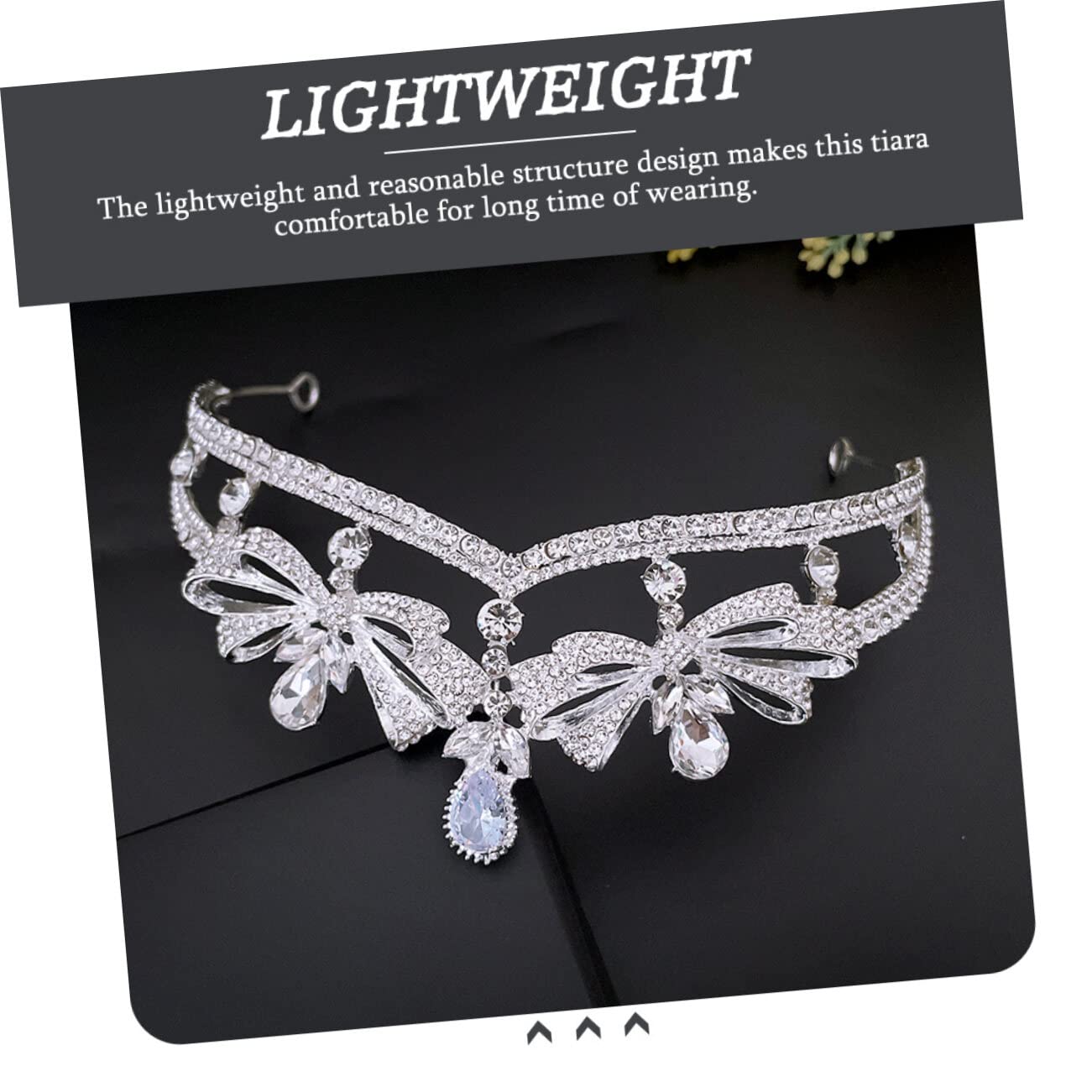 Elegant Bridal Tiara Headband with Rhinestones - Wedding Crown Hair Accessory for Bride, Bridesmaids & Prom - Perfect for Weddings, Pageants & Special Occasions