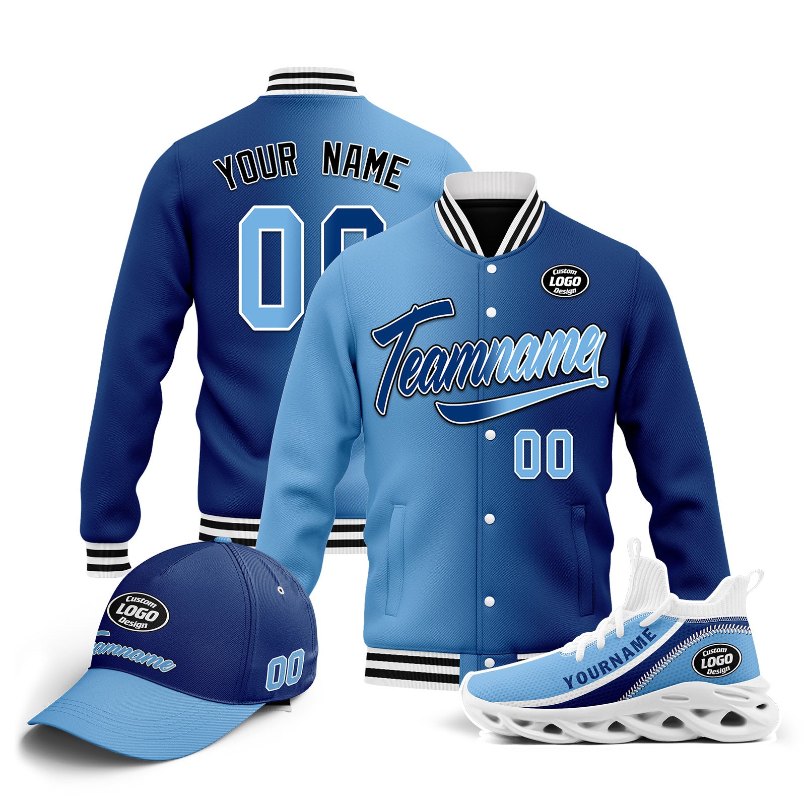 Custom Jacket, MaxSoul Shoes & Hat Combo - Personalized Outfit Set D028016 23 | Perfect for Streetwear Fashion & Gift Giving