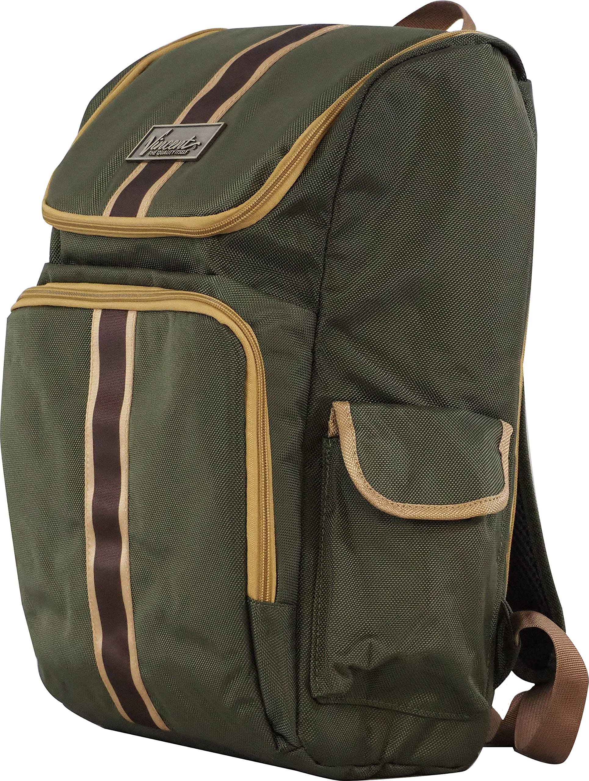 Vincent Master Professional Barber Backpack - Stylish Travel Hair Stylist Bag for Men & Women (Green) - Perfect for Salon, Mobile Hairdressing & Cosmetology Tools