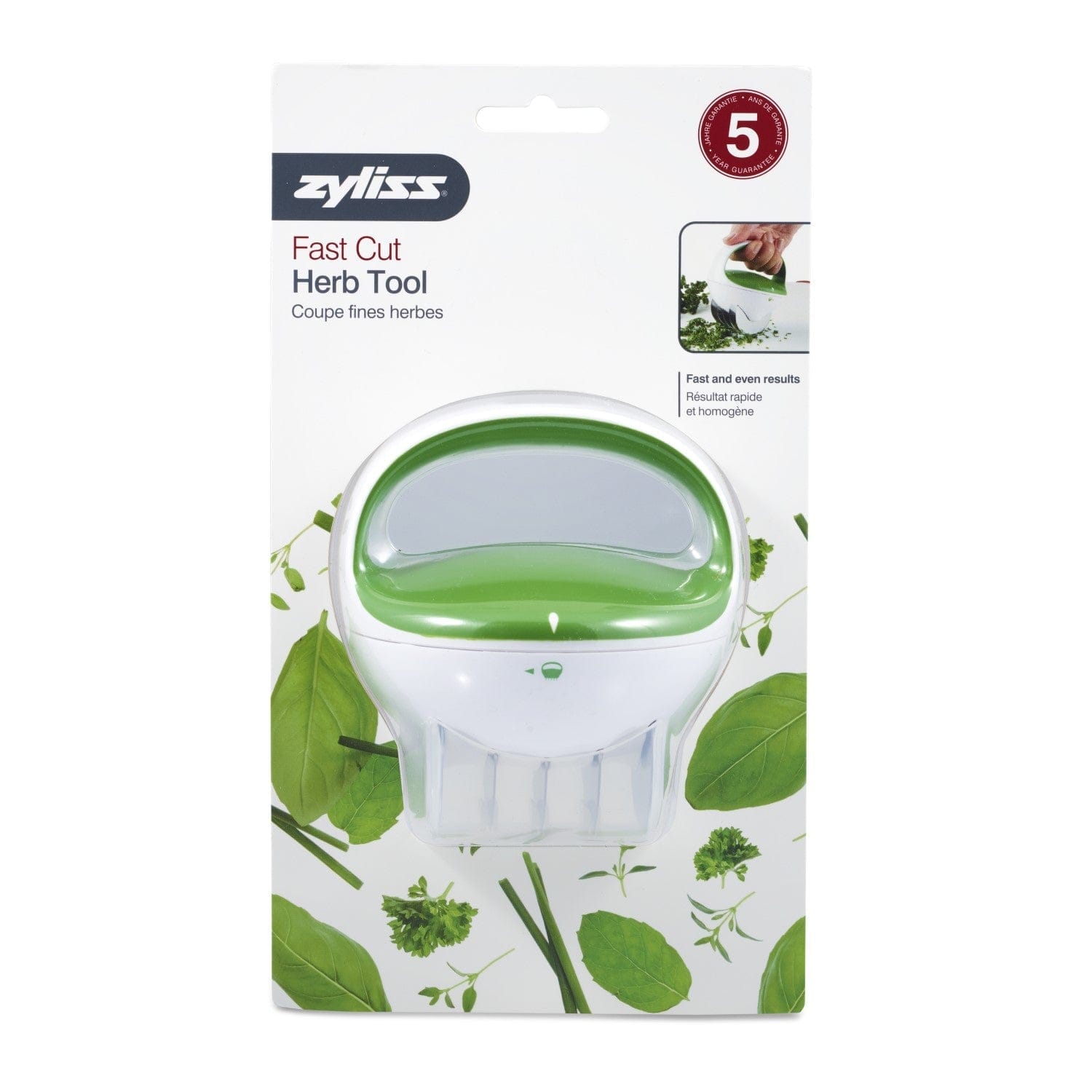 Zyliss Fast Cut Herb Scissors - Stainless Steel Kitchen Shears for Fresh Herbs, Vegetables & More | Perfect for Cooking, Salad Prep & Garnishing