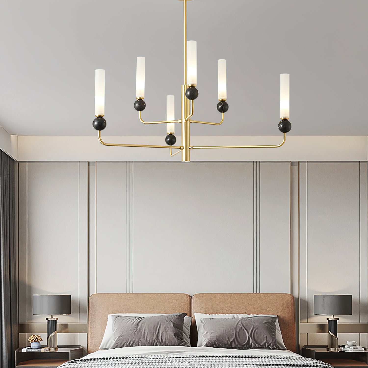 Delie Crystal Chandelier - Elegant Modern Ceiling Light Fixture for Dining Room, Bedroom & Living Room | Perfect for Home Decor, Wedding & Luxury Interior Lighting