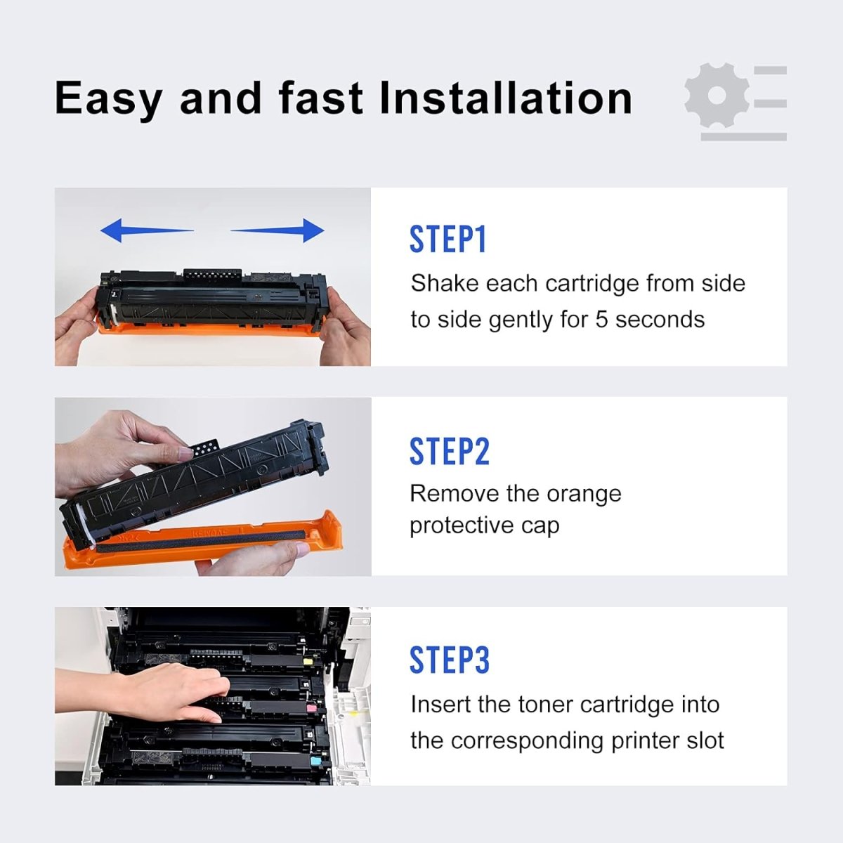 HP 414X Compatible Black Toner Cartridge with Smart Chip - High Yield Replacement for HP Printers | Perfect for Office Printing & Home Office Use