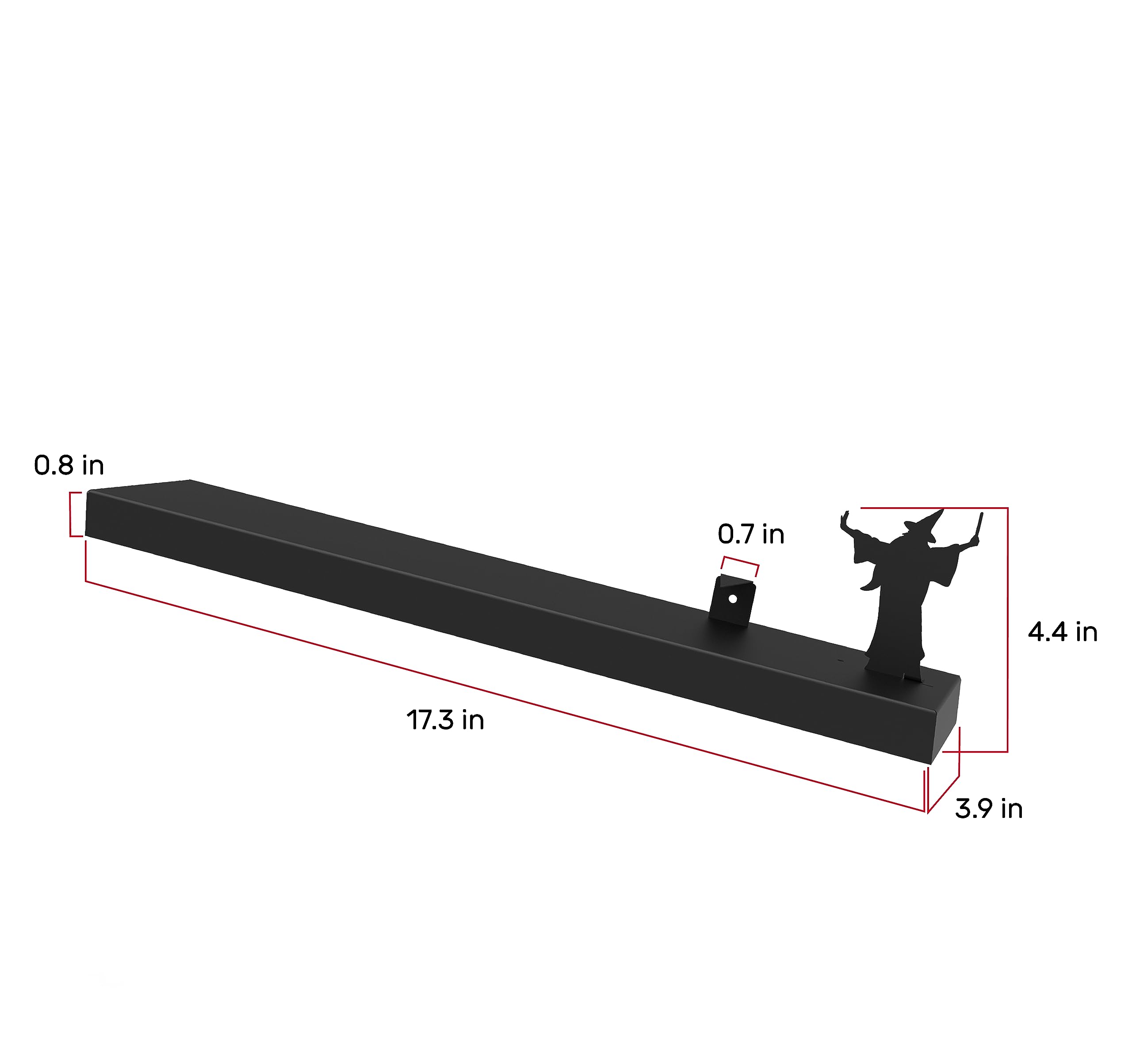 Artori Floating Toilet Paper Shelf Storage - Bathroom Wall Decor Organizer for Tissue Rolls, Wipes & Towels | Tilted Wall Mount Toilet Paper Holder | Space Saving Bathroom Decor (Merlin Black) - Perfect for Small Bathrooms, Powder Rooms & RV Toilets