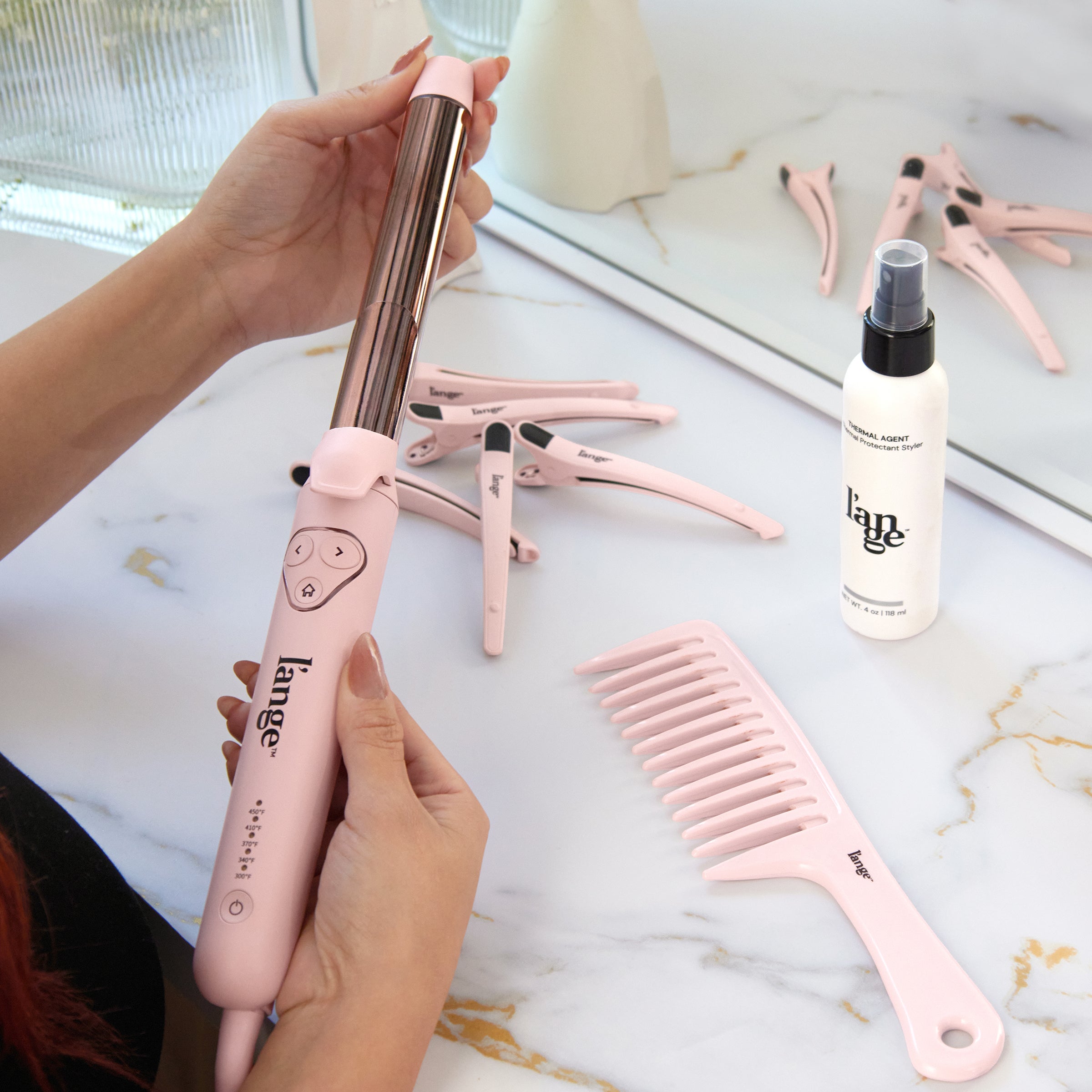 Le Pirouette Rotating Curling Iron - 360° Auto Rotating Hair Curler for Beach Waves & Curls - Perfect for Home Styling, Salon Use & Travel