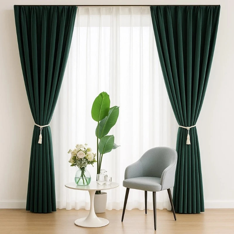 Luxury Plush Velvet Blackout Curtains for Bedroom - Custom Size Thermal Insulated Drapes for Living Room, Nursery & Home Theater (Room Darkening, Noise Reducing)