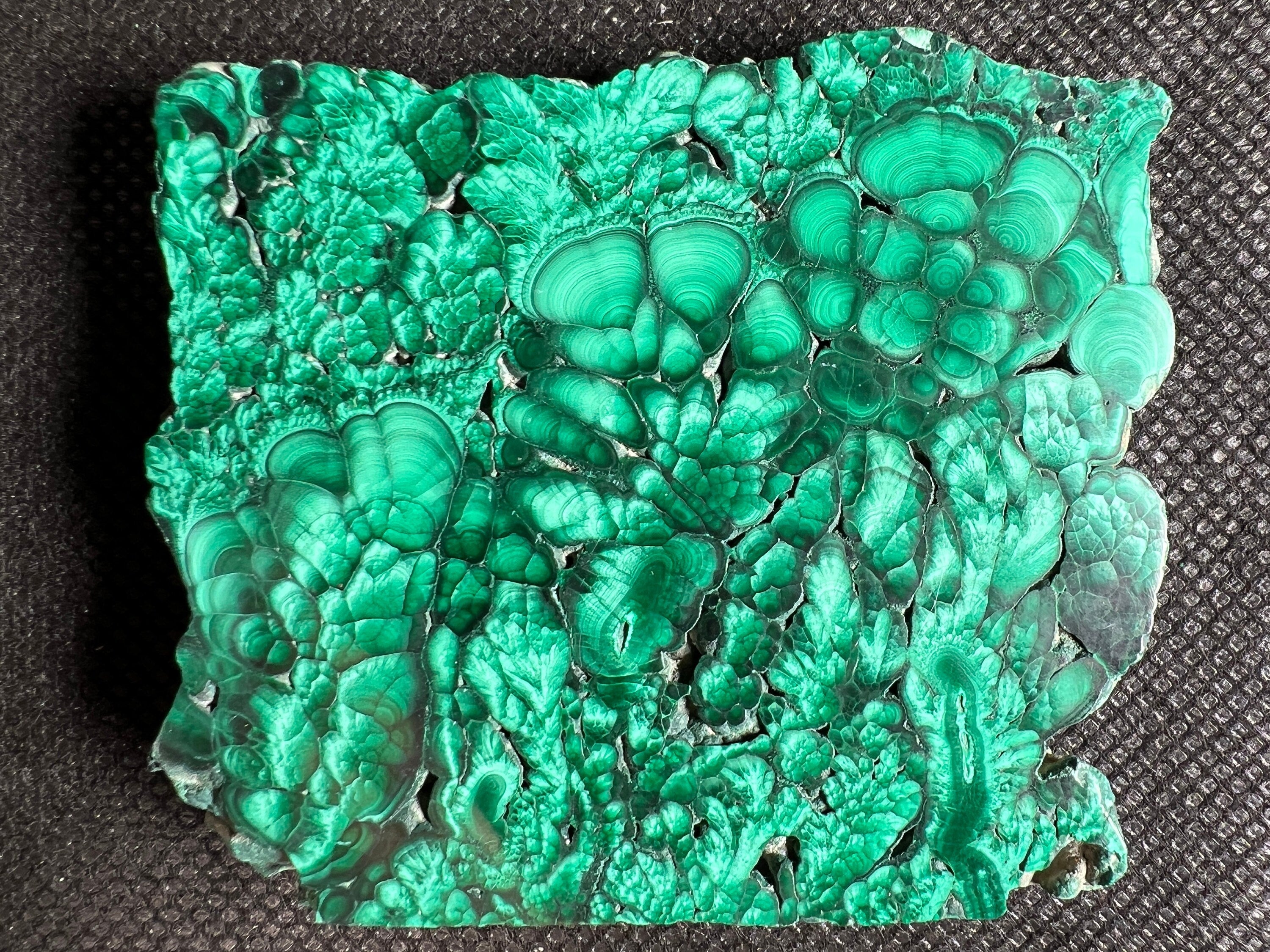 Premium MALACHITE Crystal Slab - Natural Green Malachite Stone for Jewelry Making, Unique Spiritual Gift, Home & Office Decor (50407) - Perfect for Meditation, Healing Crystals Collection & Feng Shui Decorations