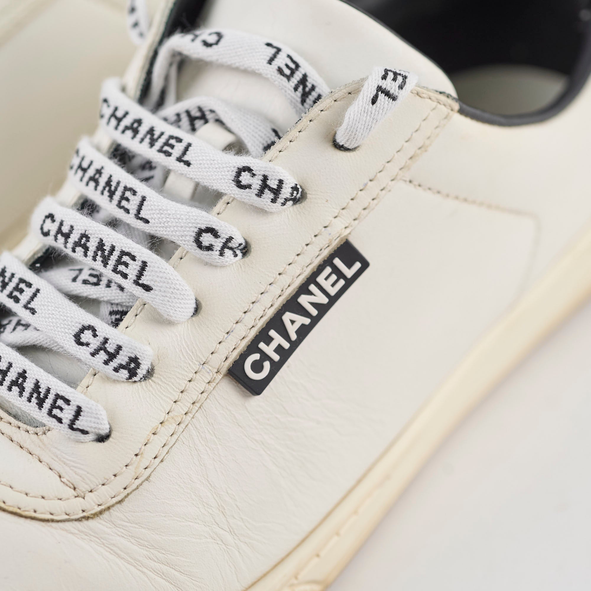 Chanel White Sneakers for Women Size 37 - Fashionable Luxury Shoes for Casual Wear & Street Style