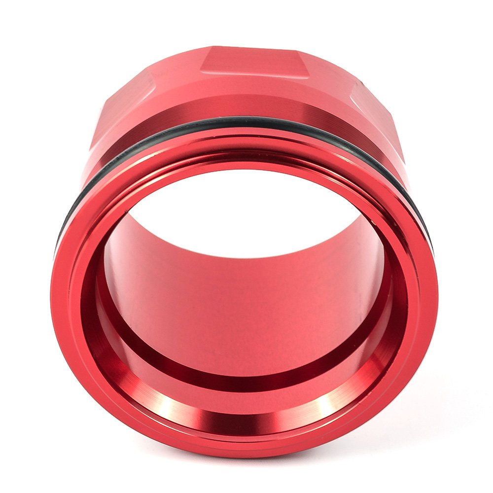 Yamaha TMAX 530 2012-2016 CNC Aluminum Exhaust Tip Cover - Red Motorcycle Accessory for Enhanced Style & Protection | Perfect for Urban Commuting & Performance Riding