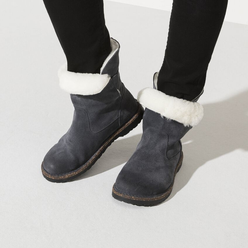 Birkenstock Uppsala Shearling Suede Leather Clogs - Comfortable Winter House Shoes for Women & Men - Perfect for Indoor, Outdoor & Cozy Home Wear