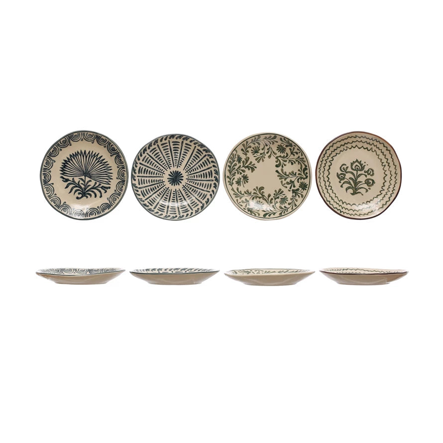 6-Piece Stoneware Dinner Plate Set - Elegant & Durable Ceramic Plates for Everyday Dining, Entertaining & Holiday Meals