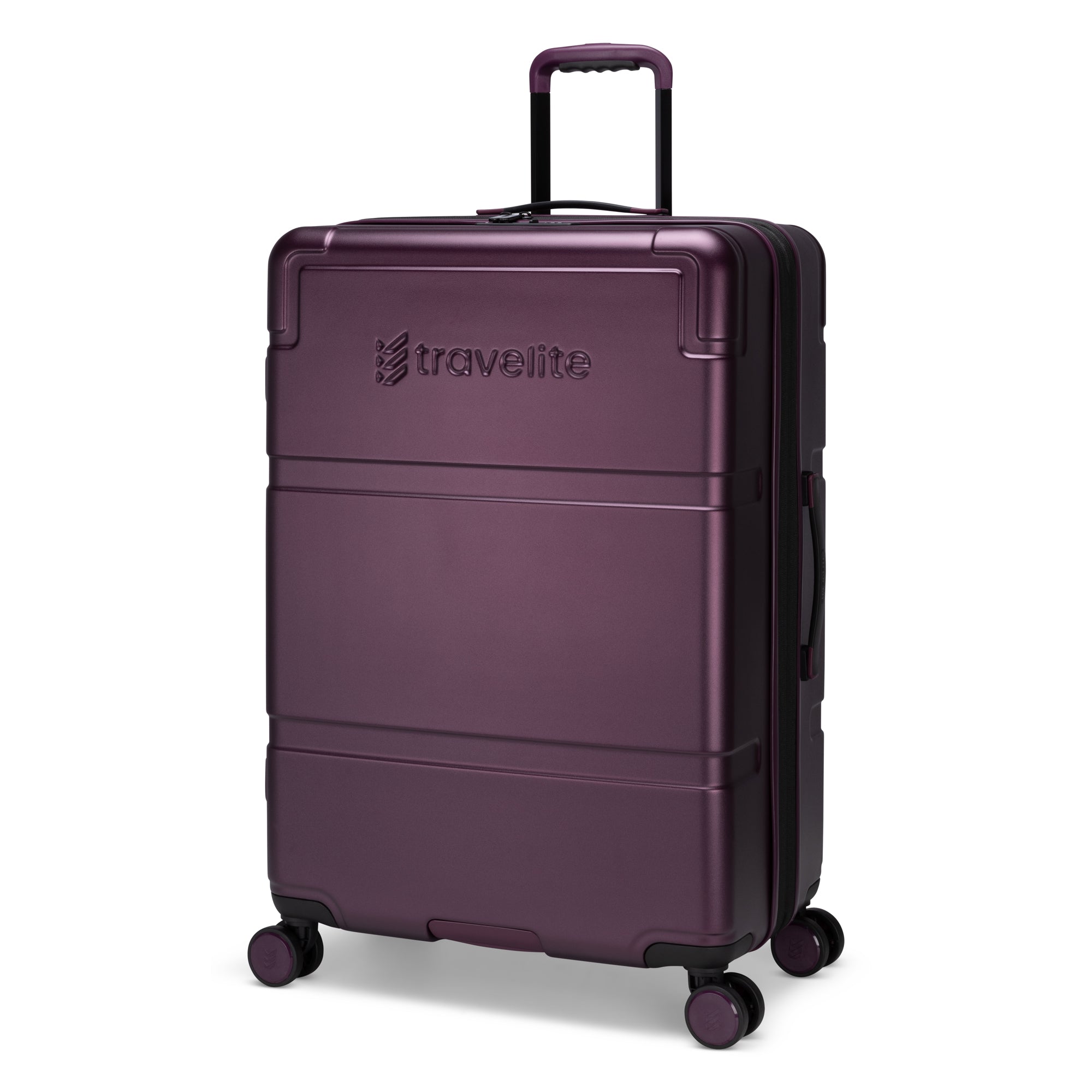Travelite Expandable Polycarbonate Spinner Luggage - Large Suitcase for Air Travel, Business Trips & Vacation Packing