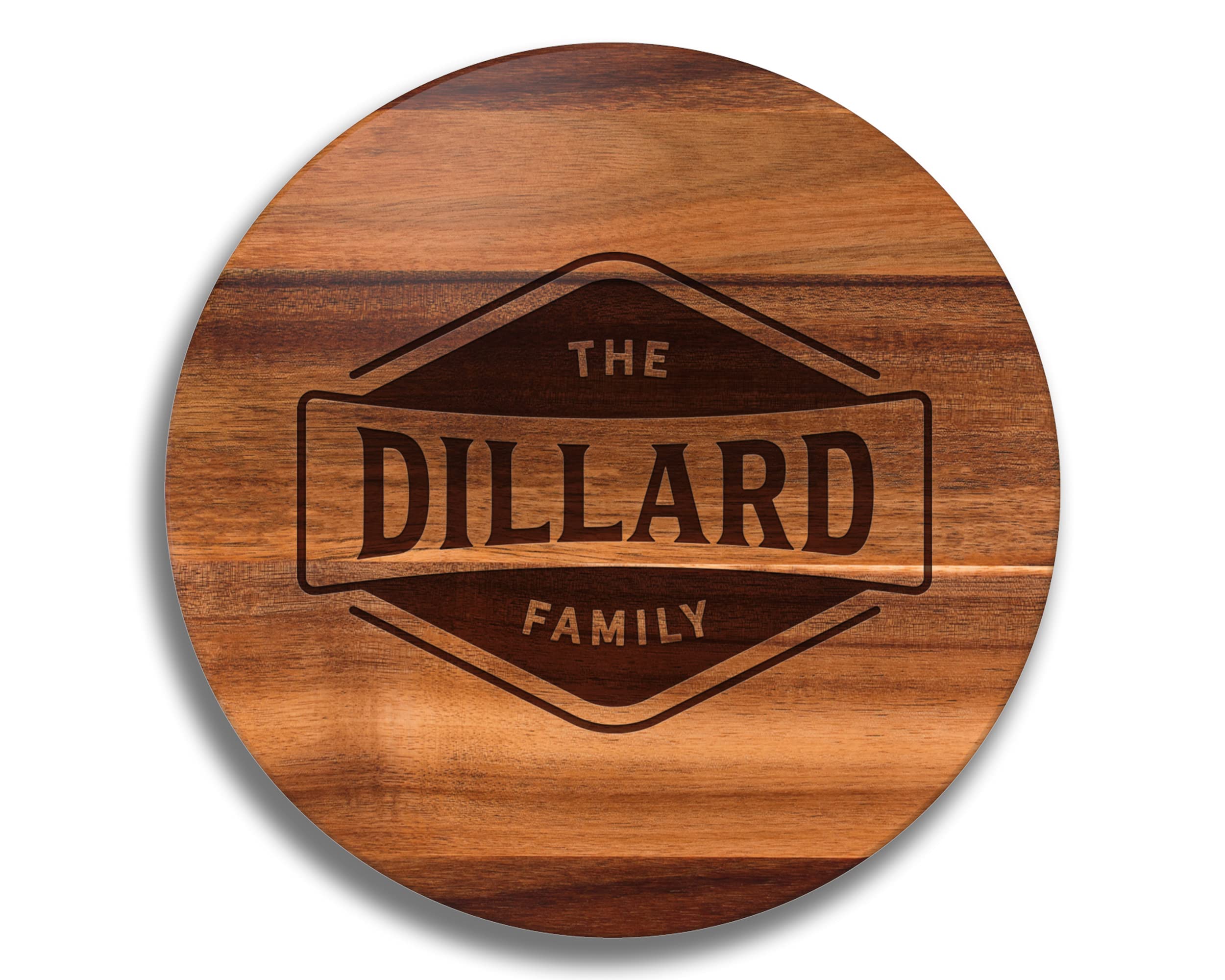Personalized Engraved Wood Lazy Susan Turntable - Custom Wedding, Anniversary & Mother's Day Gift for Wife, Mom - Perfect for Dining, Entertaining & Home Decor