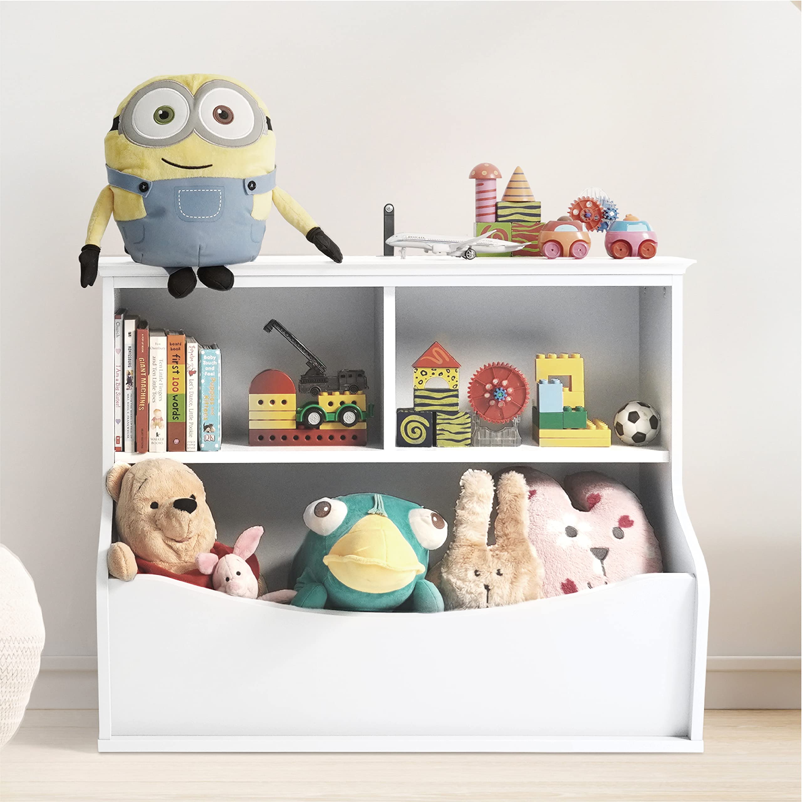 CAPHAUS Kids' Toy Storage Organizer - 6-Cube Open Shelf Bookcase for Nursery, Playroom & Closet | Multifunctional Toy & Book Storage Cabinet | Perfect for Home Organization & Child's Room Decor
