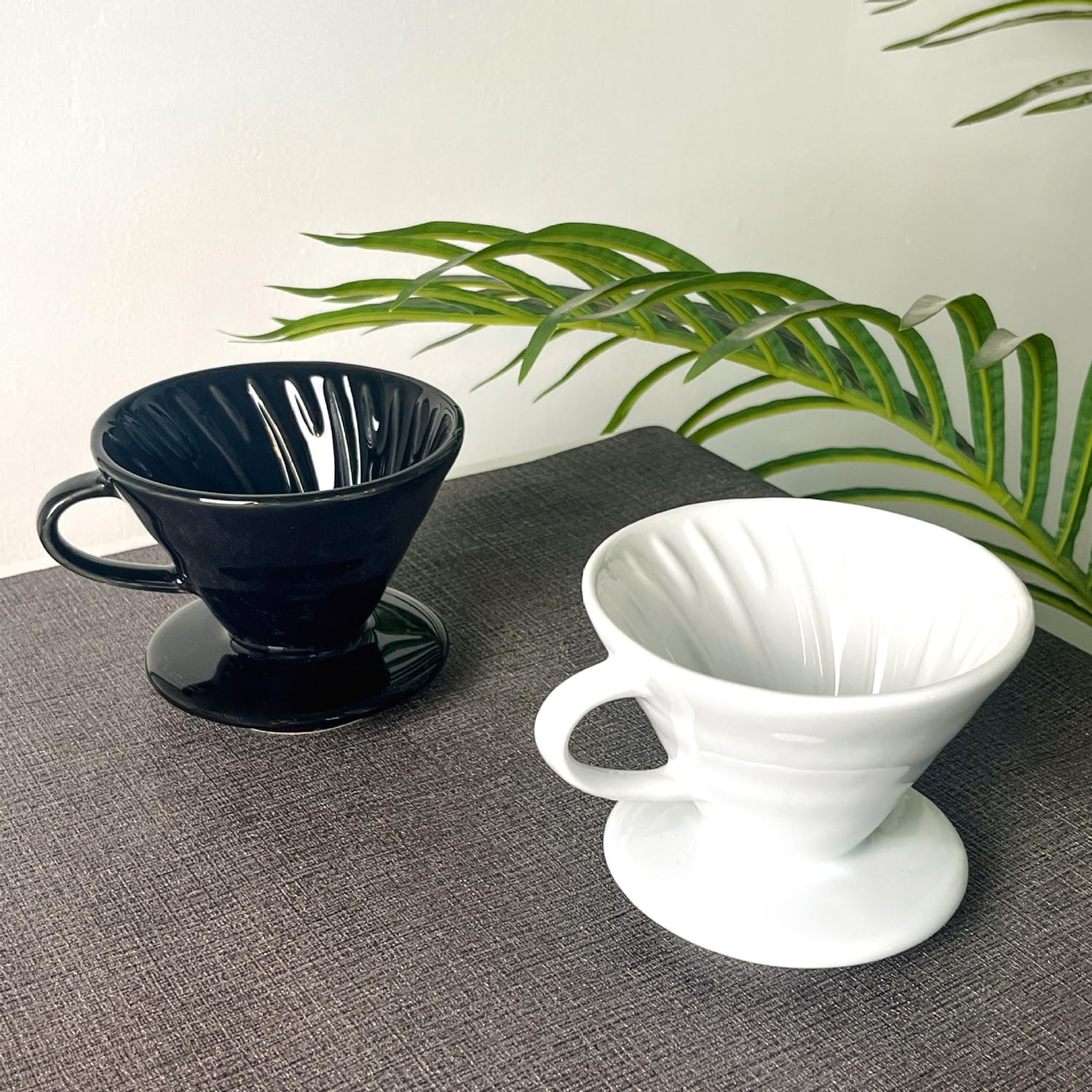 Premium Porcelain Pour Over Coffee Maker - Manual Slow Brew Dripper for Single Cup, Travel, Camping & Office Use - Ideal for Home Baristas & Coffee Lovers (White, Large 2-4 Cups) - Perfect for Morning Rituals, Outdoor Adventures & Specialty Coffee Brewing