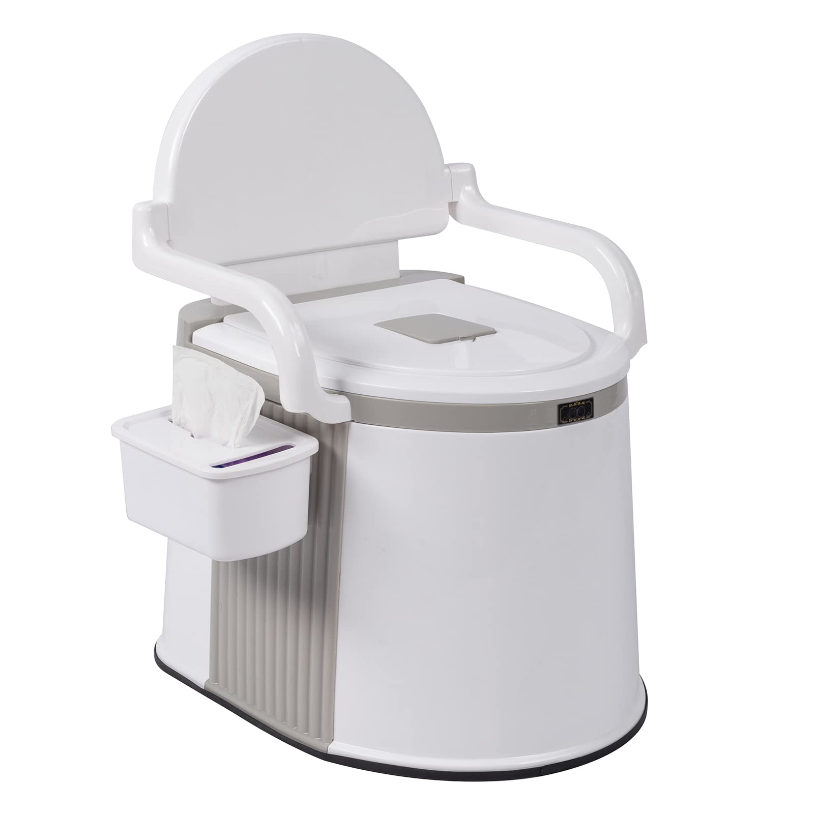 Portable Toilet for Camping & Travel - Lightweight Outdoor Commode with Detachable Bucket & Paper Holder - Compact for Hiking, Boating, Van Life & Emergency Use - Ideal for RV, Road Trips & Power Outages