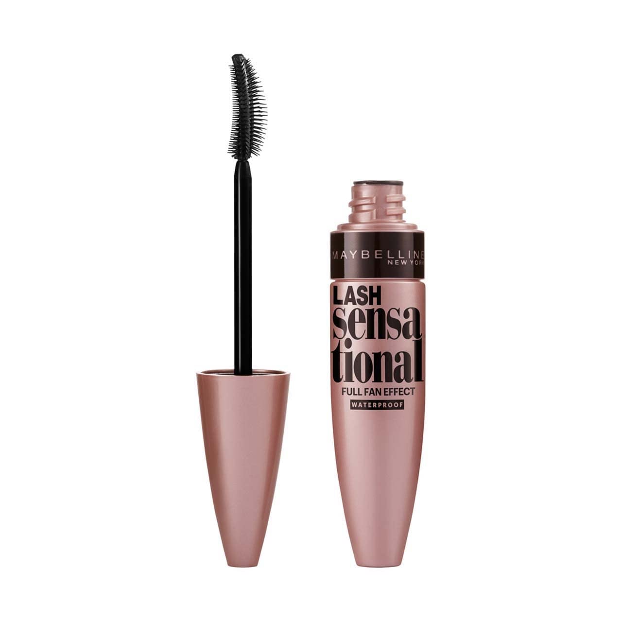 Maybelline New York Lash Sensational Waterproof Mascara - Very Black (01) 0.3oz, 9-Pack for Voluminous Lashes - Perfect for Swimming, Weddings & Everyday Wear