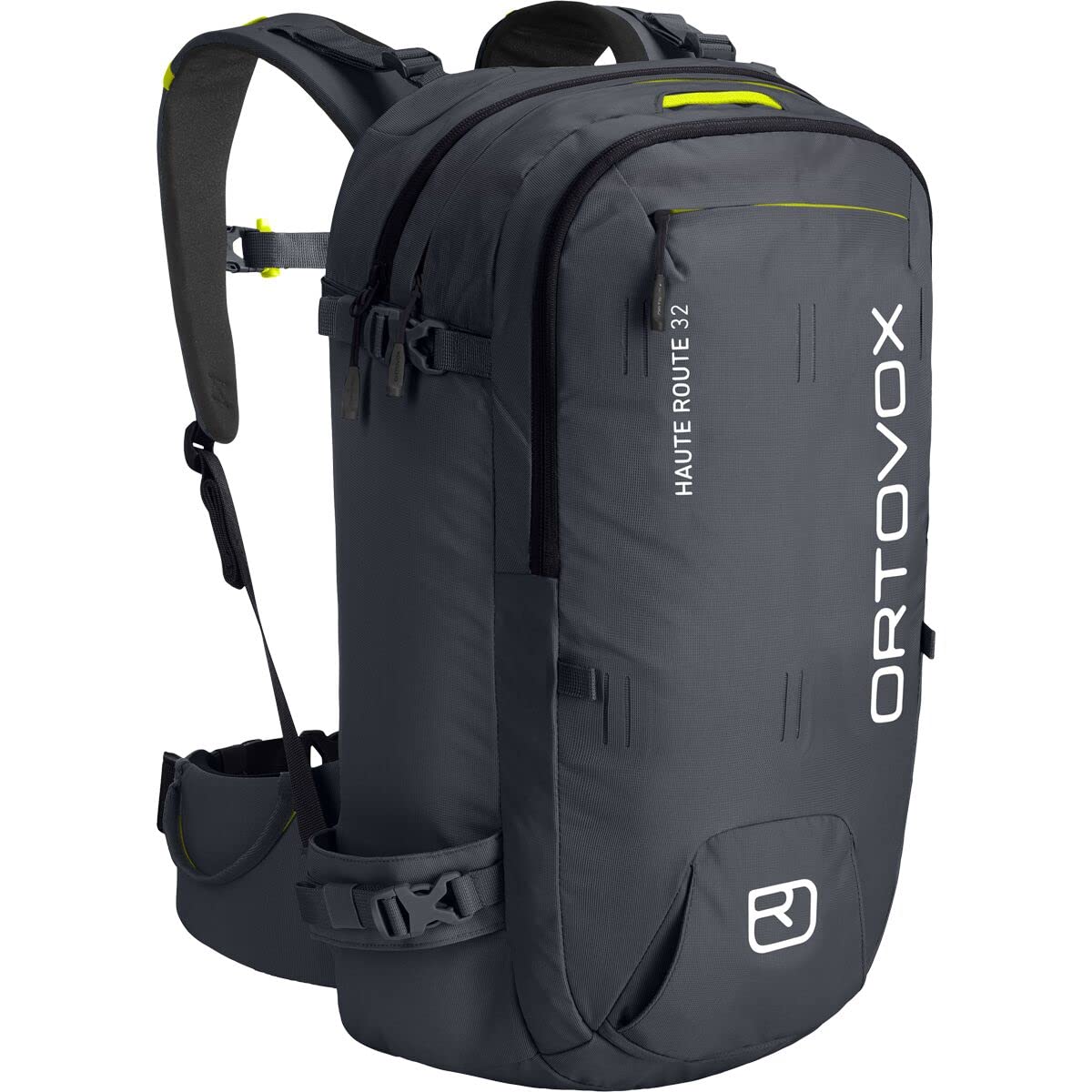 Ortovox Haute Route 32L Backcountry Ski Backpack - Lightweight & Durable Hiking Climbing Mountaineering Gear for Men & Women | Perfect for Ski Touring, Alpine Adventures & Outdoor Exploration (Black Steel)