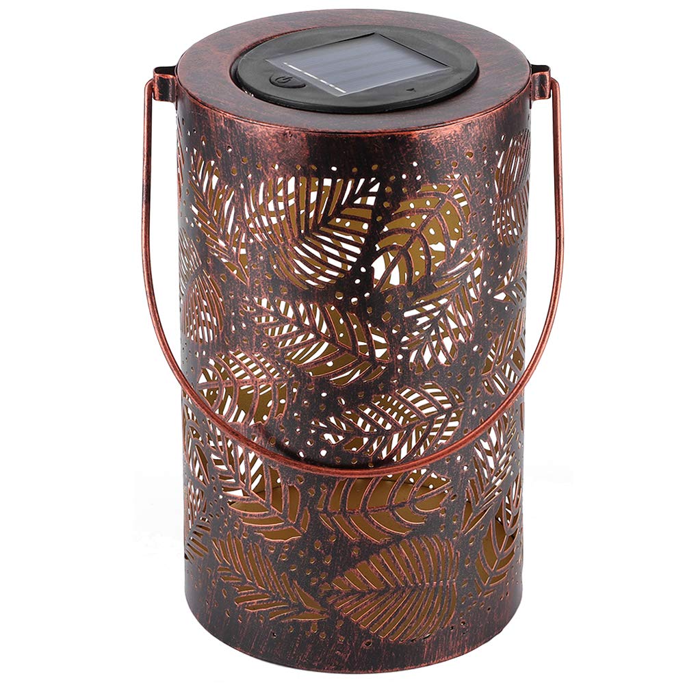 Solar Powered Outdoor Hanging Lanterns - Decorative Hollowed-Out Garden Lights for Fence, Yard, Courtyard, Party & Wedding Decor - Weatherproof Landscape Lighting for Lawn, Patio and Outdoor Spaces