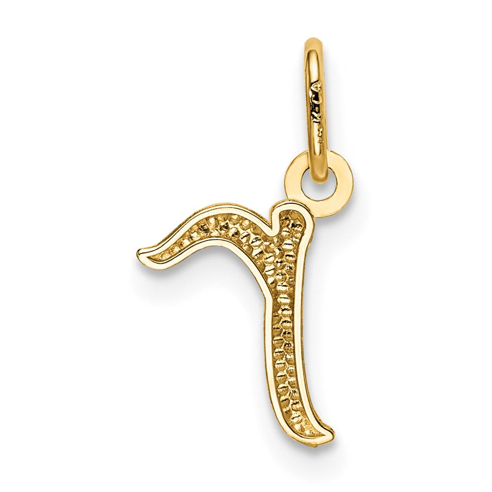 Gold Lowercase Initial 'r' Pendant Necklace - Model YC1060 | Elegant Personalized Jewelry Gift for Women & Girls | Perfect for Birthdays, Anniversaries & Everyday Wear