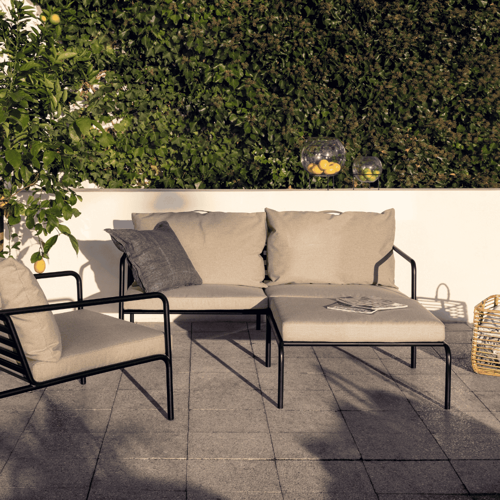 AVON Outdoor Ottoman - Waterproof Patio Furniture, Foldable Storage Bench for Garden, Deck, and Poolside - Perfect for Relaxing & Extra Seating